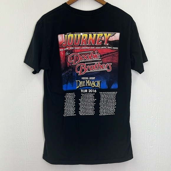 Journey - 2016 Journey And Doobie Brothers Concert Tour Short Sleeve T Shirt LG - Picture 8 of 9
